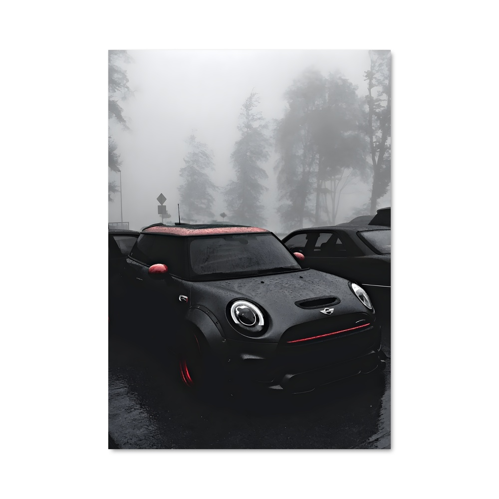 Poster Noir et Pluie